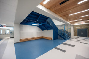 Lowell Brune Elementary Topeka Kansas stairwell by multi-purpose